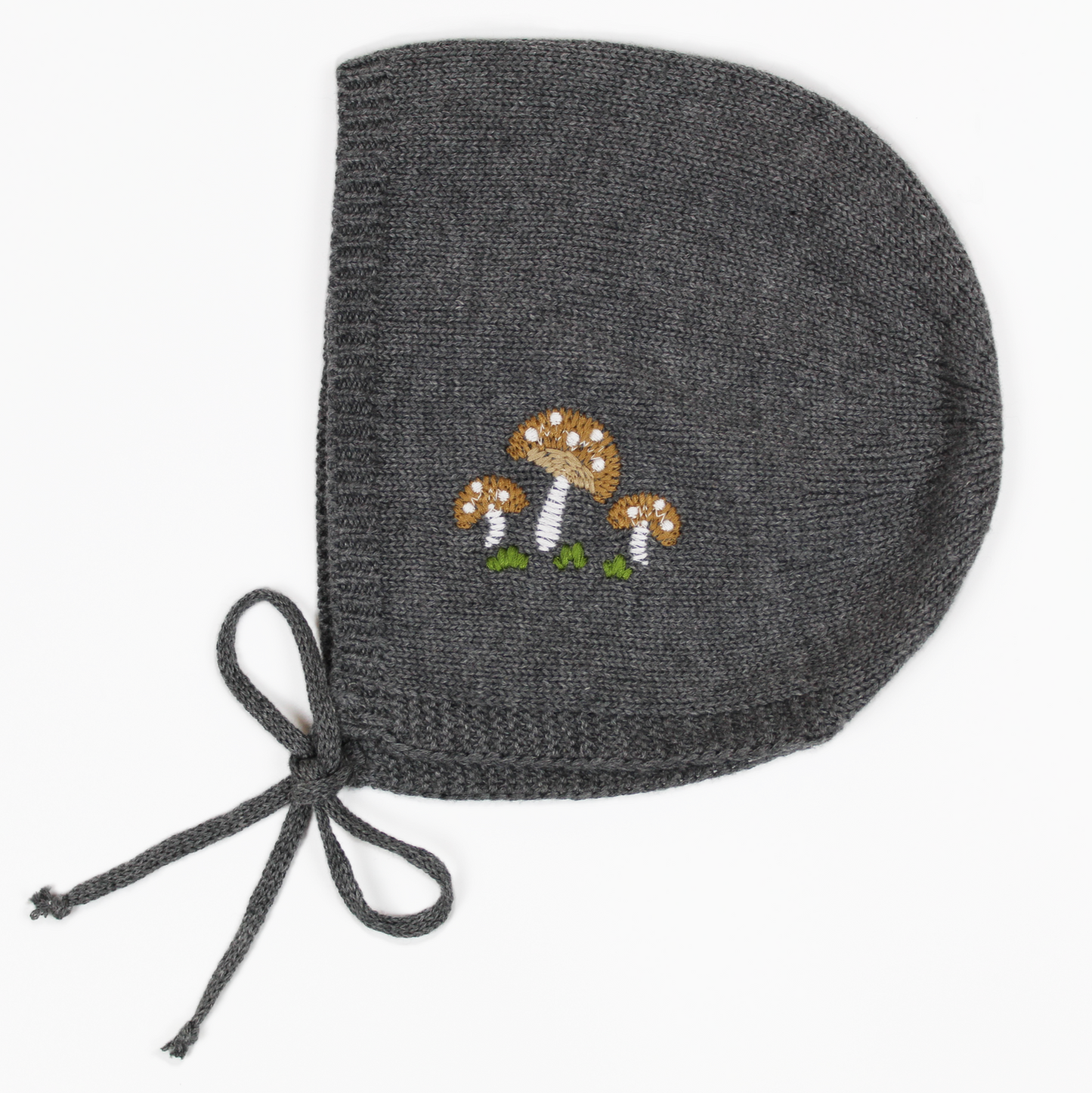 Set Salopette e Cappellino, 100% Cotone con fantasia Autunnale con Funghetti