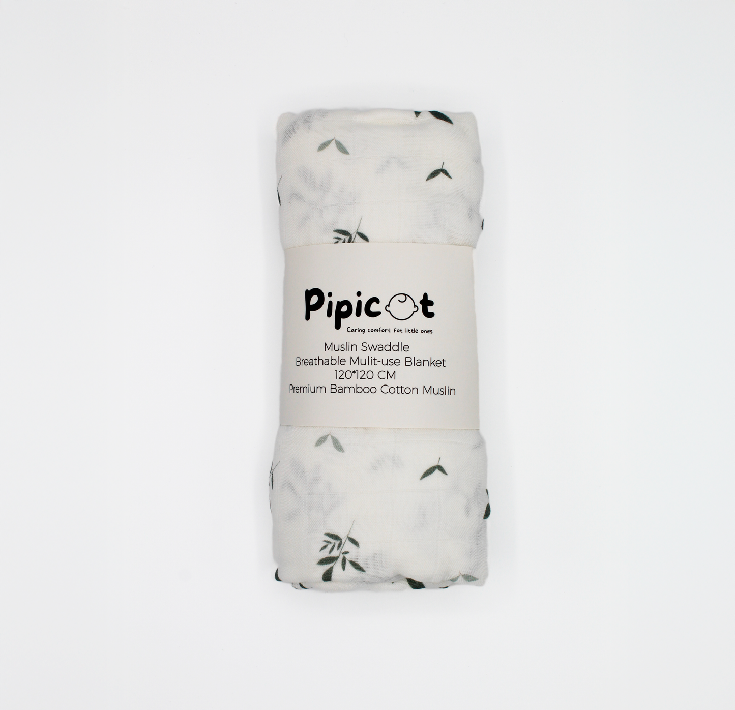 Manta de muselina de algodón y bambú