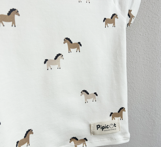 T shirt T-shirt in jersey di cotone elasticizzato - made in Italy