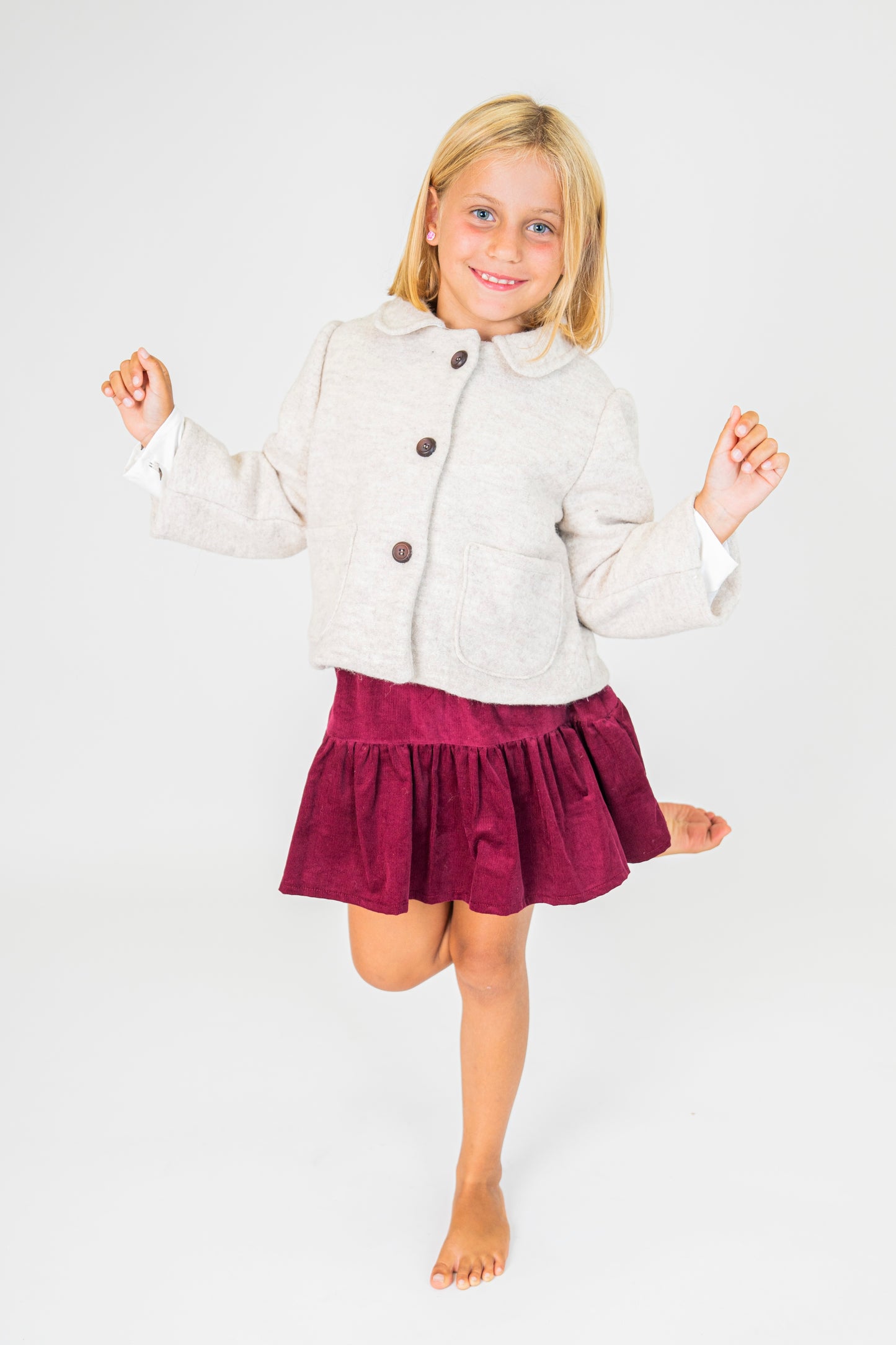 Cappotto corto in lana 100% mulesing free