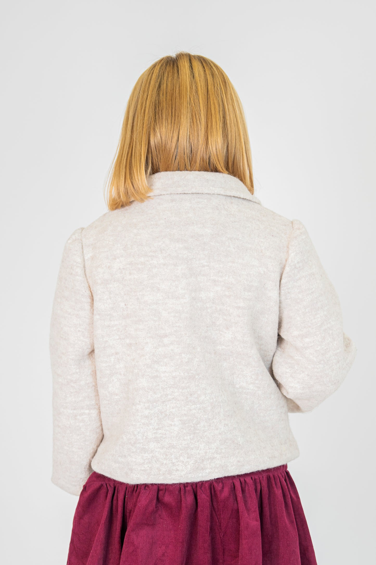 Cappotto corto in lana 100% mulesing free