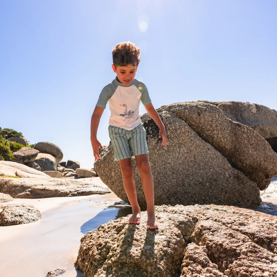 Camiseta de manga corta UV Swim – Verde