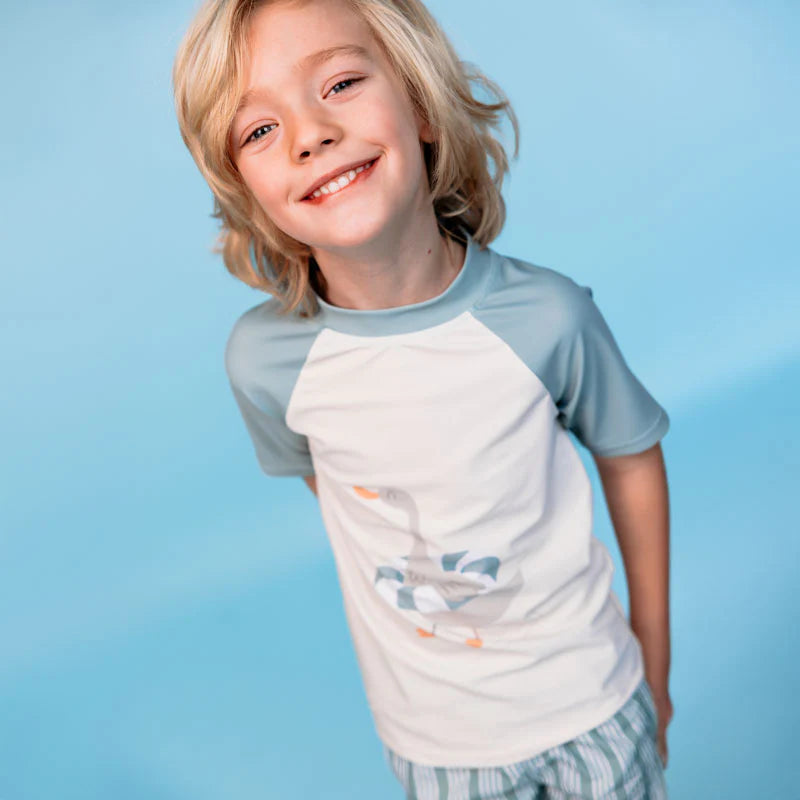 Camiseta de manga corta UV Swim – Verde