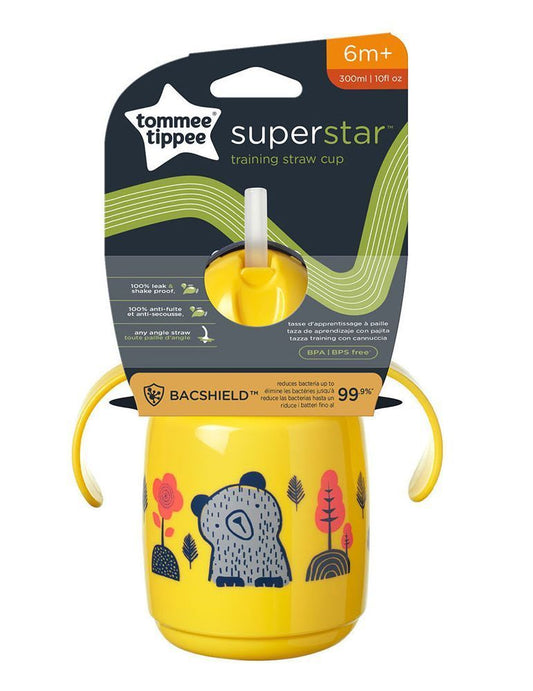 Tommee Tippee Superstar Mug con Cannuccia 300ml, 6m+ - Giallo